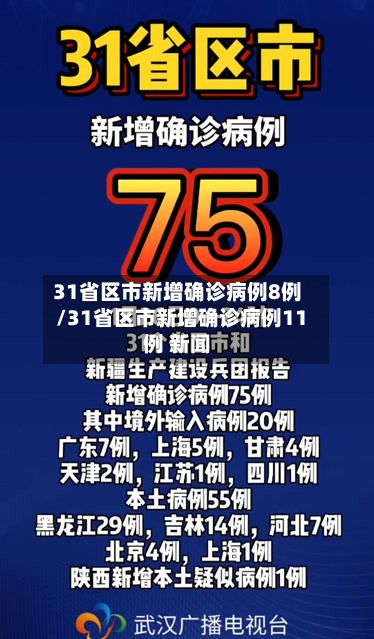 31省区市新增确诊病例8例/31省区市新增确诊病例11例 新闻-第3张图片