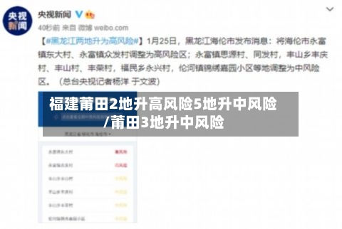 福建莆田2地升高风险5地升中风险/莆田3地升中风险