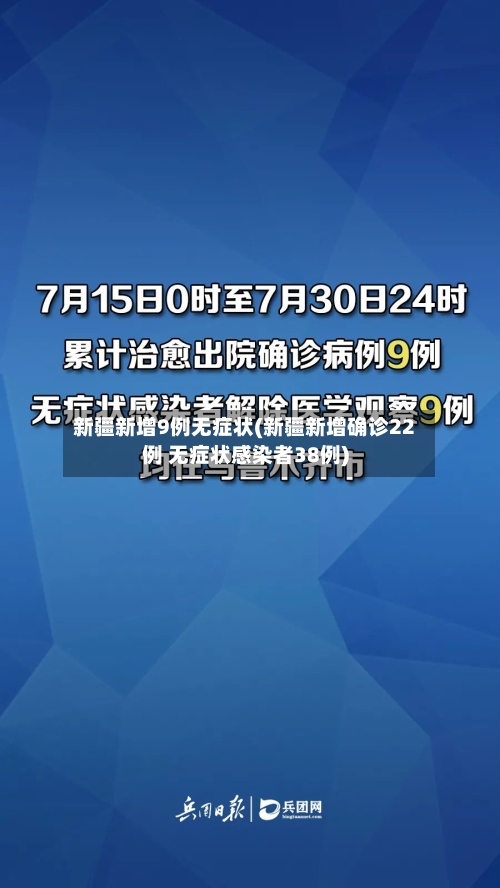 新疆新增9例无症状(新疆新增确诊22例 无症状感染者38例)-第2张图片