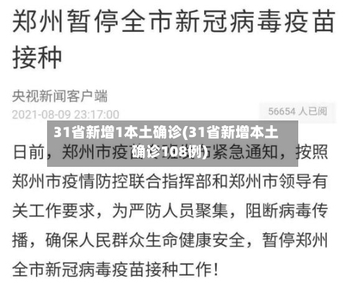 31省新增1本土确诊(31省新增本土确诊108例)