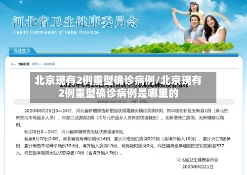 北京现有2例重型确诊病例/北京现有2例重型确诊病例是哪里的