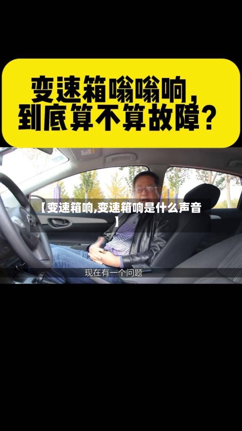 【变速箱响,变速箱响是什么声音】-第2张图片