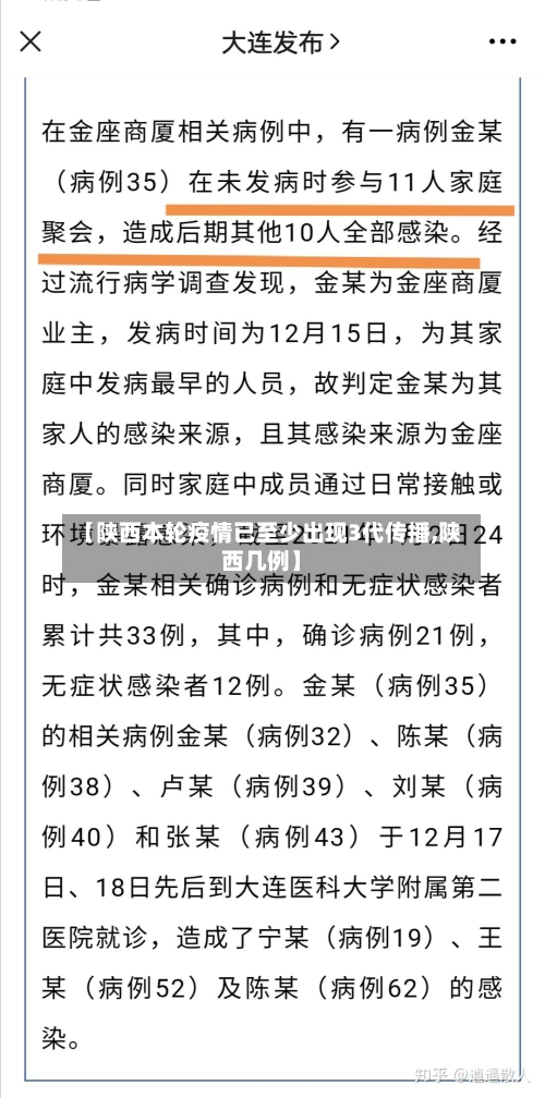 【陕西本轮疫情已至少出现3代传播,陕西几例】